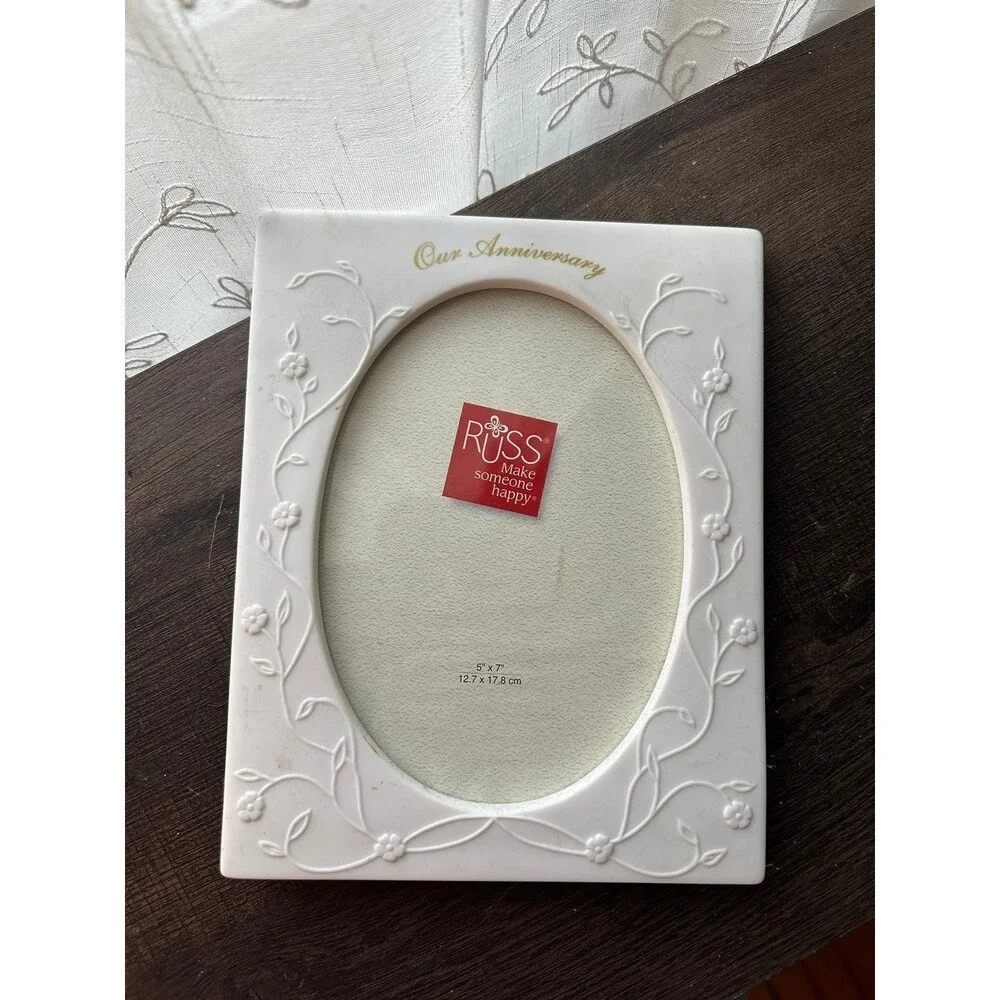 RUSS our Anniversary ceramic picture frame